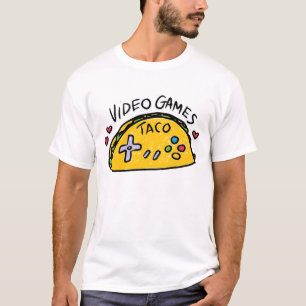 Camisa viril do logotipo do Taco do homem do homem