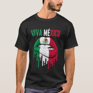 Camisa Viva México Garota Mulheres Crianças Mexica