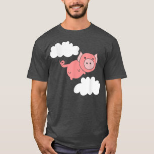 Camisa voadora de porco quando os porcos voam com