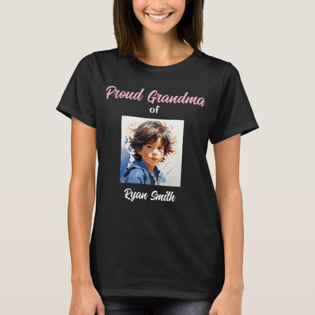 Camisa vovó personalizada - Presente personalizado (Frente)