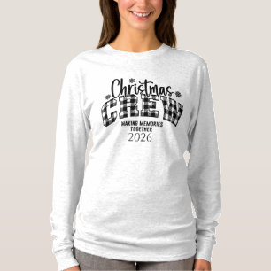 Camisa Xadrez da Equipe de Natal Para Qualquer Ano