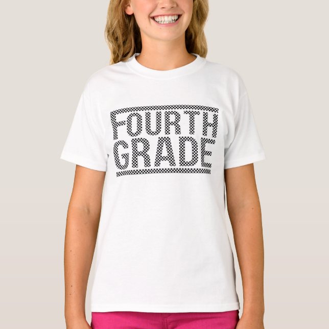 Camisa Xadrez da Quarta Série, Professor da Quarta (Frente)