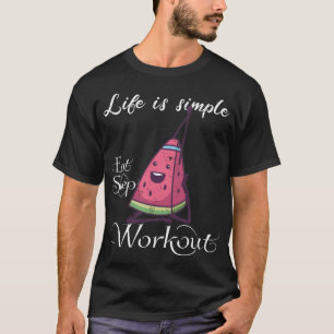camisa yoga de treino de melancia