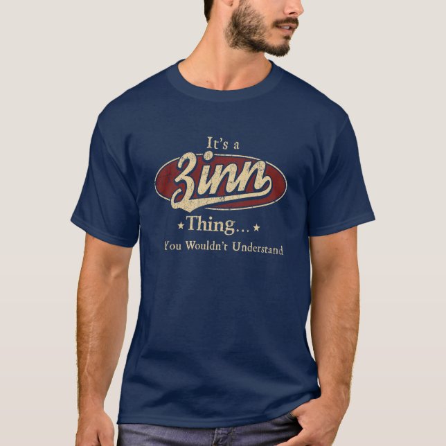 Camisa ZINN, camisa ZINN para homens mulheres (Frente)