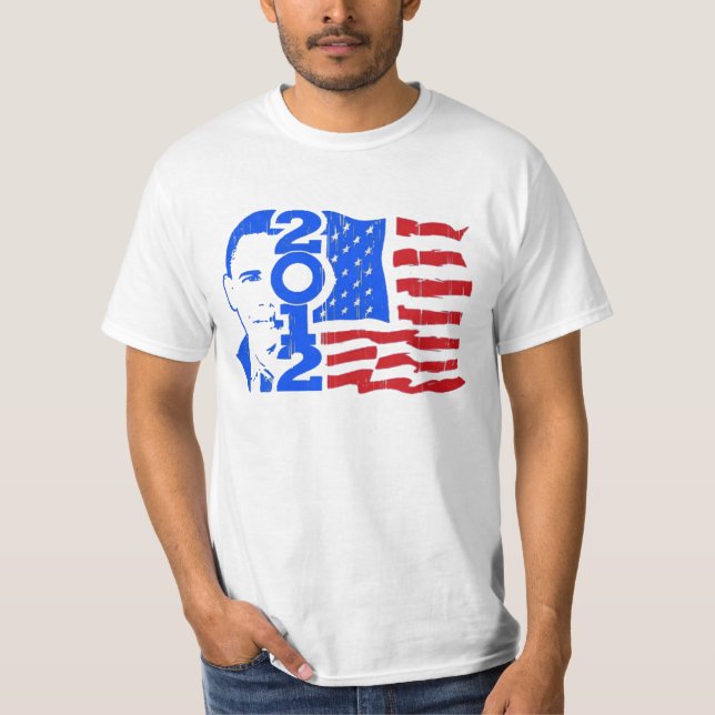 Camisas 2012 da eleição do vintage de Obama (Frente)