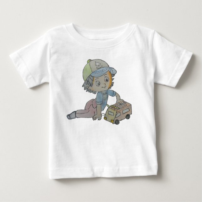 Camisas Adoráveis De Bebê: Explore Desenho Impress (Frente)