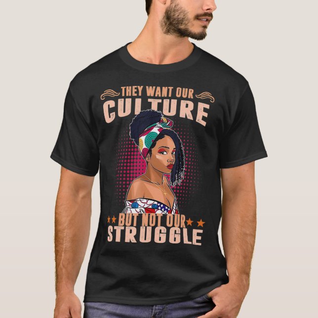 Camisas Afro-Americanas para mulheres História Neg (Frente)