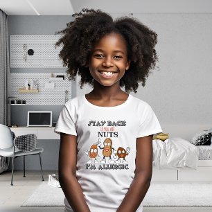 Camisas Alérgicas de Amendoim   Nut Allergy T-Shir
