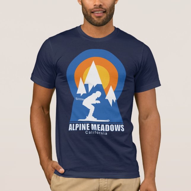 Camisas alpinas Esquiar T-Shirt sunset (Frente)