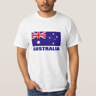 Camisas australianas da bandeira t