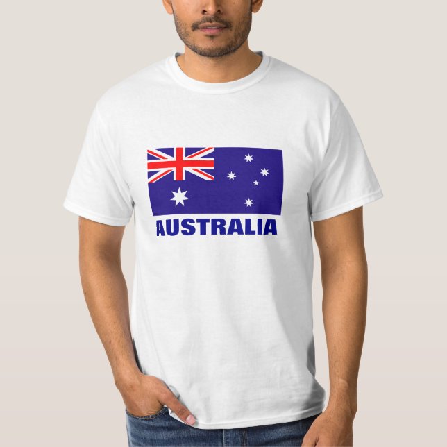 Camisas australianas da bandeira t (Frente)
