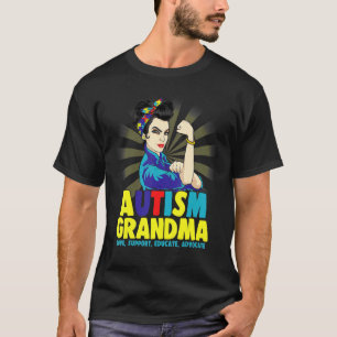 Camisas Autistas Conscientização do Autismo Avó Fo
