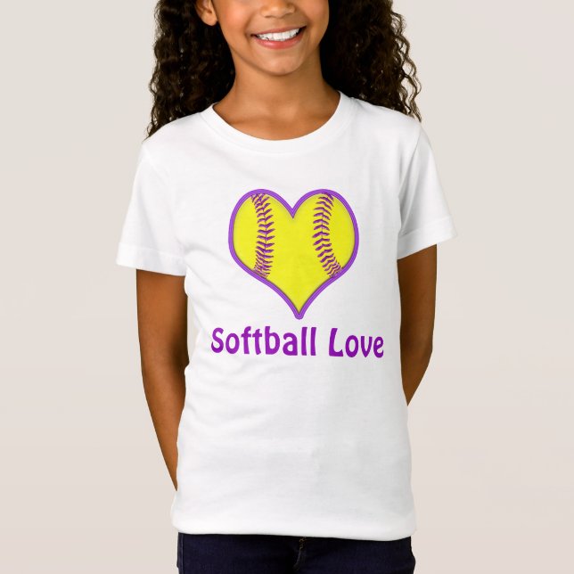 Camisas bonitos customizáveis do softball para (Frente)