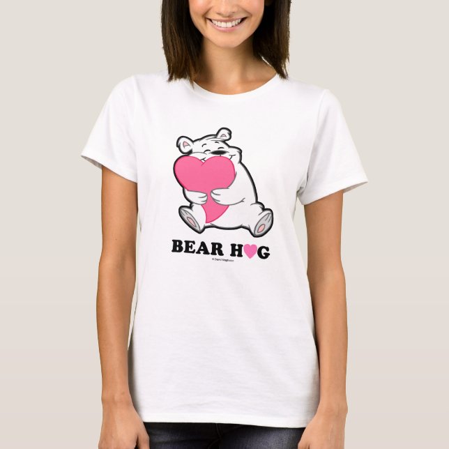 Camisas brancas Bear Hug (Frente)