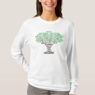 Camisas comidas Planetas Orgânicos