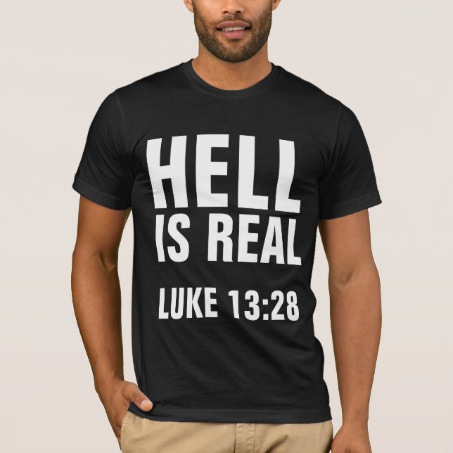 CAMISAS CRISTÃOS, O INFERNO É REAL (Frente)