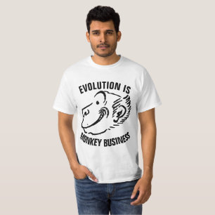 Camisas cristãs anti-EVOLUÇÃO, negócios macaco