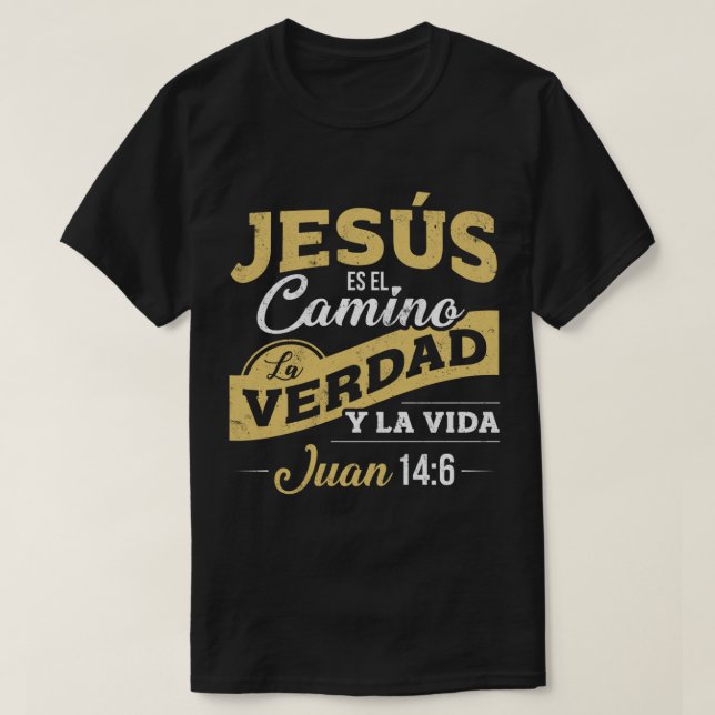 Camisas Cristianas de manga sobre Jesus (Frente do Design)