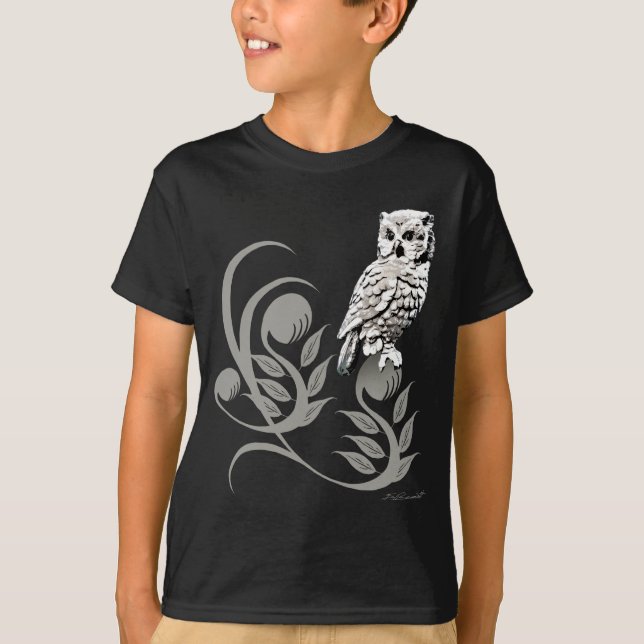 Camisas da arte da coruja (Frente)