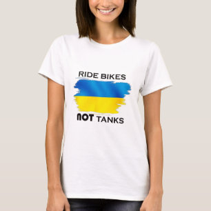 Camisas da bandeira da Ucrânia de apoio aos ucrani