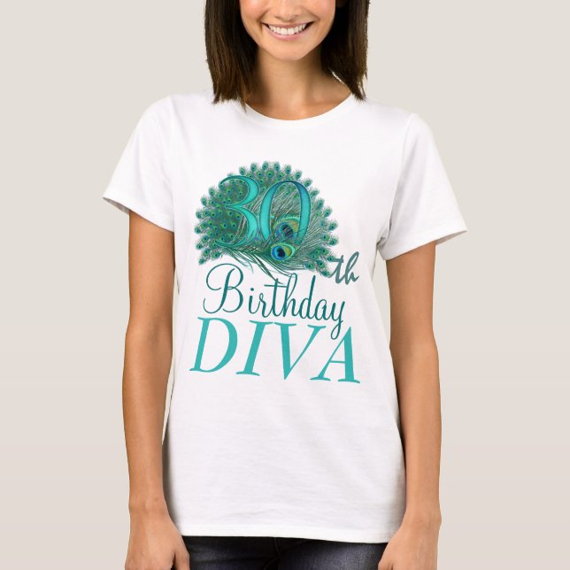 Camisas da diva do aniversário de 30 anos (Frente)