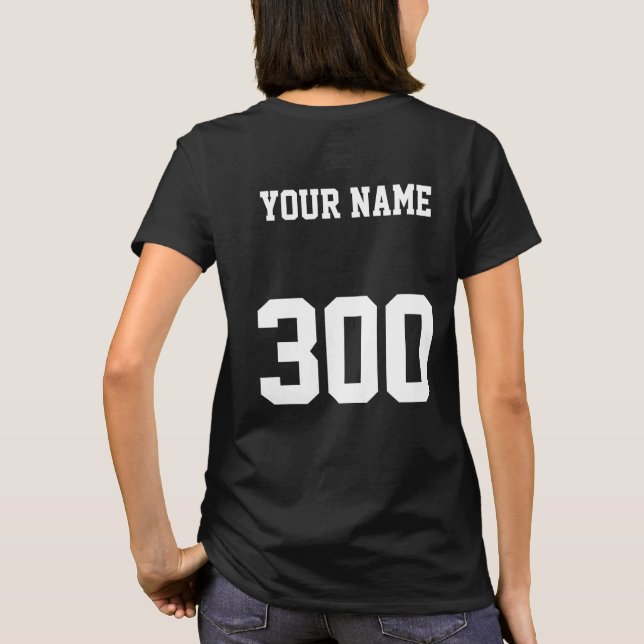 Camisas da Equipe da Boliche Personalizada (Verso)