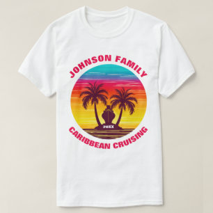 Camisas da família Sunset de cruzeiro de Caribe