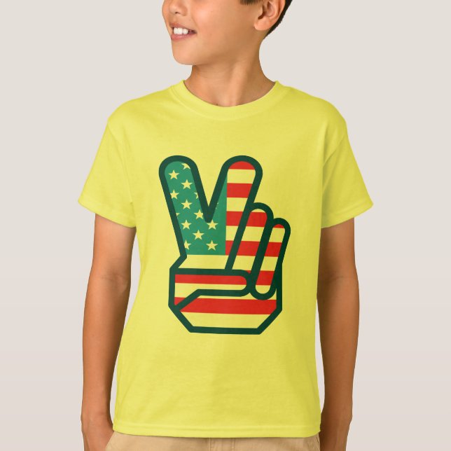 Camisas da paz T dos miúdos e presentes dos miúdos (Frente)