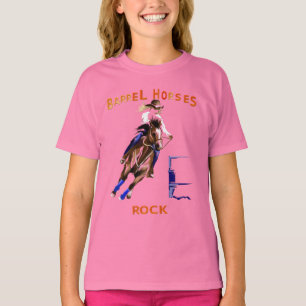 Camisas da rocha dos cavalos do tambor