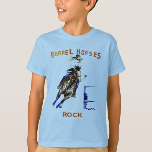 Camisas da rocha dos cavalos do tambor