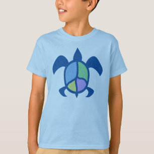 Camisas da tartaruga de mar da paz