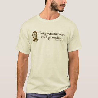 Camisas das citações do governo de Thoreau