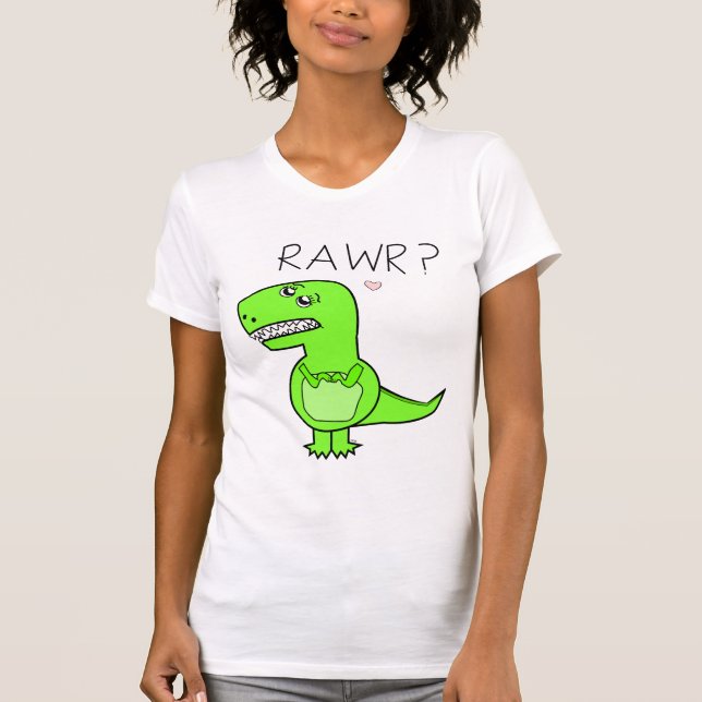 Camisas das senhoras T-Rex (Frente)