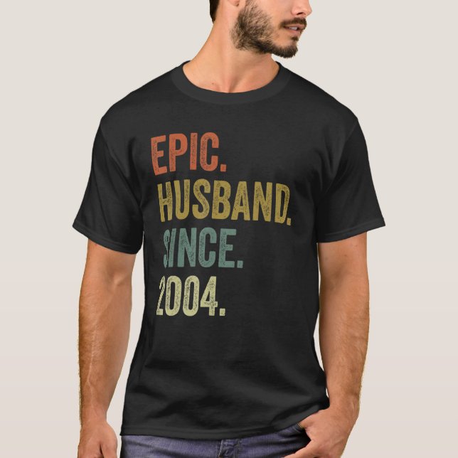 Camisas de 18 anos de casamento, Epic Husband (Frente)
