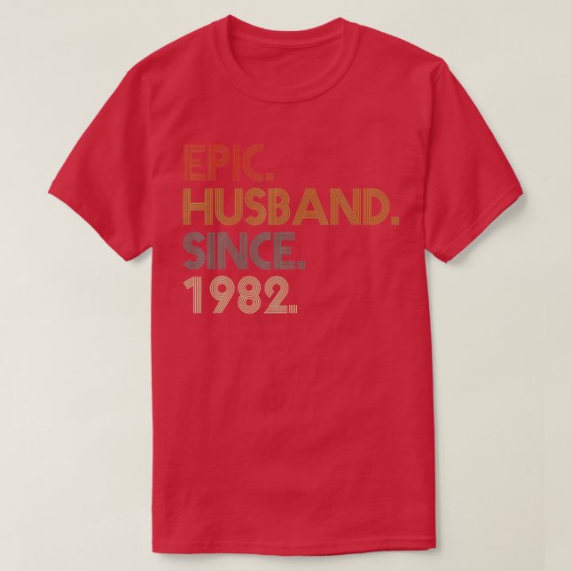 Camisas de 40 anos de casamento, Epic Husband (Frente do Design)