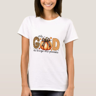 Camisas De Abóbora Para Mulheres Jesus Cristão Que