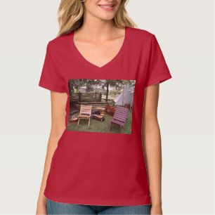Camisas de acampamento da banda do músico