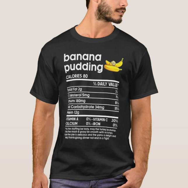 Camisas de Ação de Graças, Banana Pudim Nuter (Frente)