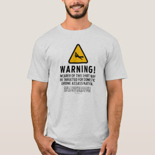 Camisas de advertência da greve do zangão