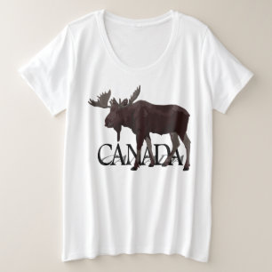 Camisas de alce do Canadá, com camisetas de alce 