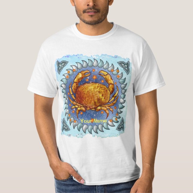 Camisas de aniversário de caranguejo cancer (Frente)