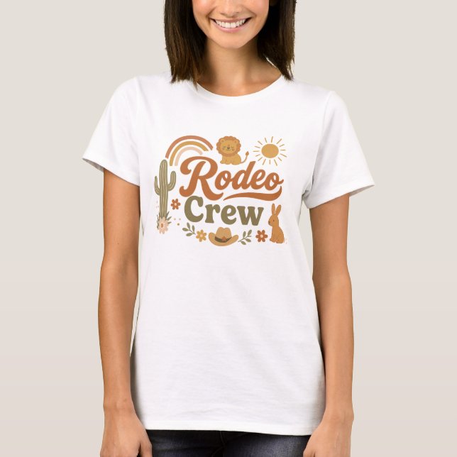Camisas de Aniversário dos Pais da Equipe de Rodei (Frente)