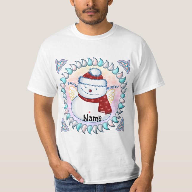 Camisas de anjo Snowman (Frente)
