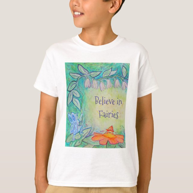 Camisas De Arte Com Flores De Jardim (Frente)
