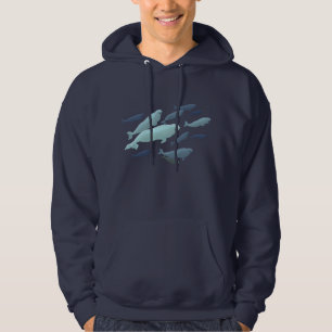 Camisas de Arte de Baleia Beluga Hoodie Unisex Cut