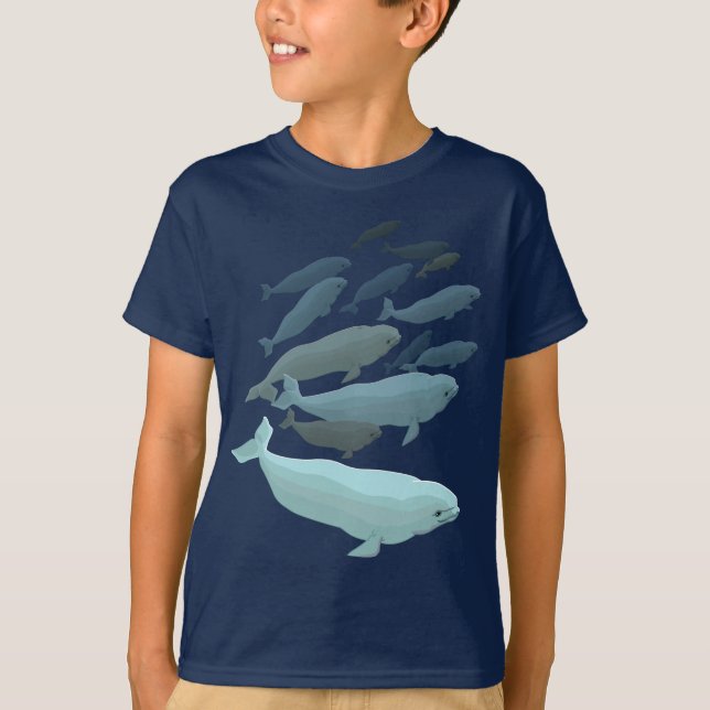 Camisas de arte de baleia de Beluga, de saia doce (Frente)