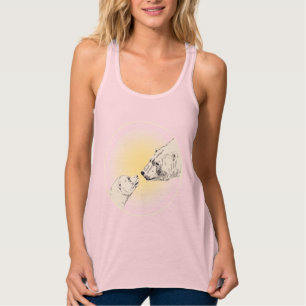 Camisas de arte de Urso Polar Tanque de Urso Super