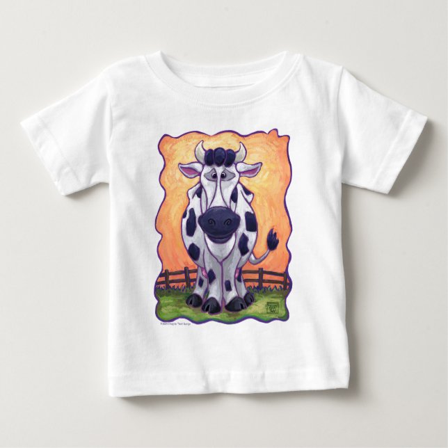 Camisas de Arte de Vaca, Cute (Frente)