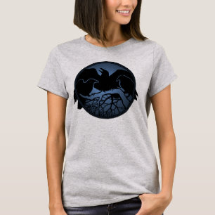 Camisas de Arte em Corrente Feminina/Aranha Raven
