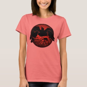 Camisas de Arte em Corvo de Mulheres